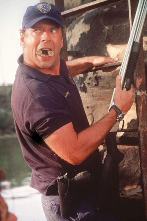 Weil Cop Tom Hardy (Bruce Willis) einen bestialischen Serienkiller in den eigenen Reihen vermutet, wird er zur Wasserschutzpolizei abgeschoben. Als... - Bildquelle: Columbia Pictures