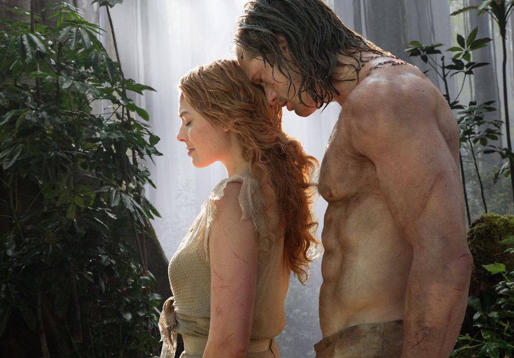 (v.l.n.r.) Jane Porter (Margot Robbie); Tarzan (Alexander Skarsgård) - Bildquelle: Warner Bros.