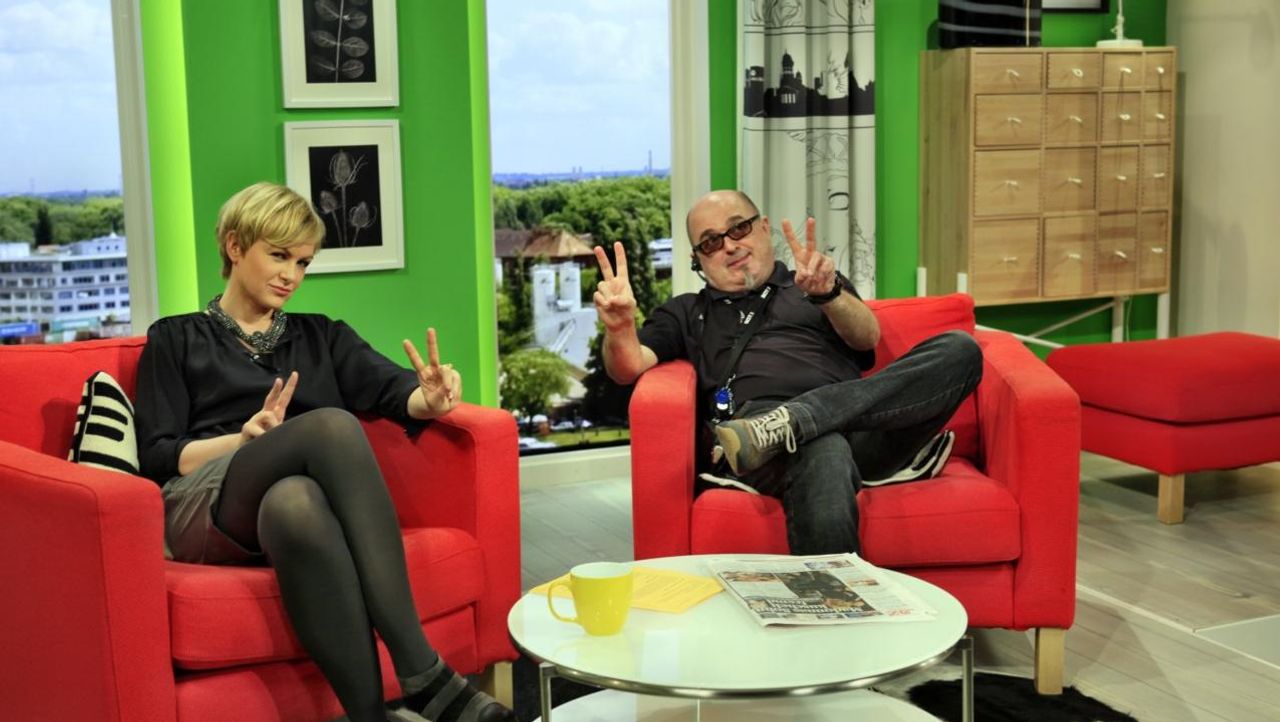 Karen Heinrichs - Bilder im Studio - Sat.1 Frühstücksfernsehen