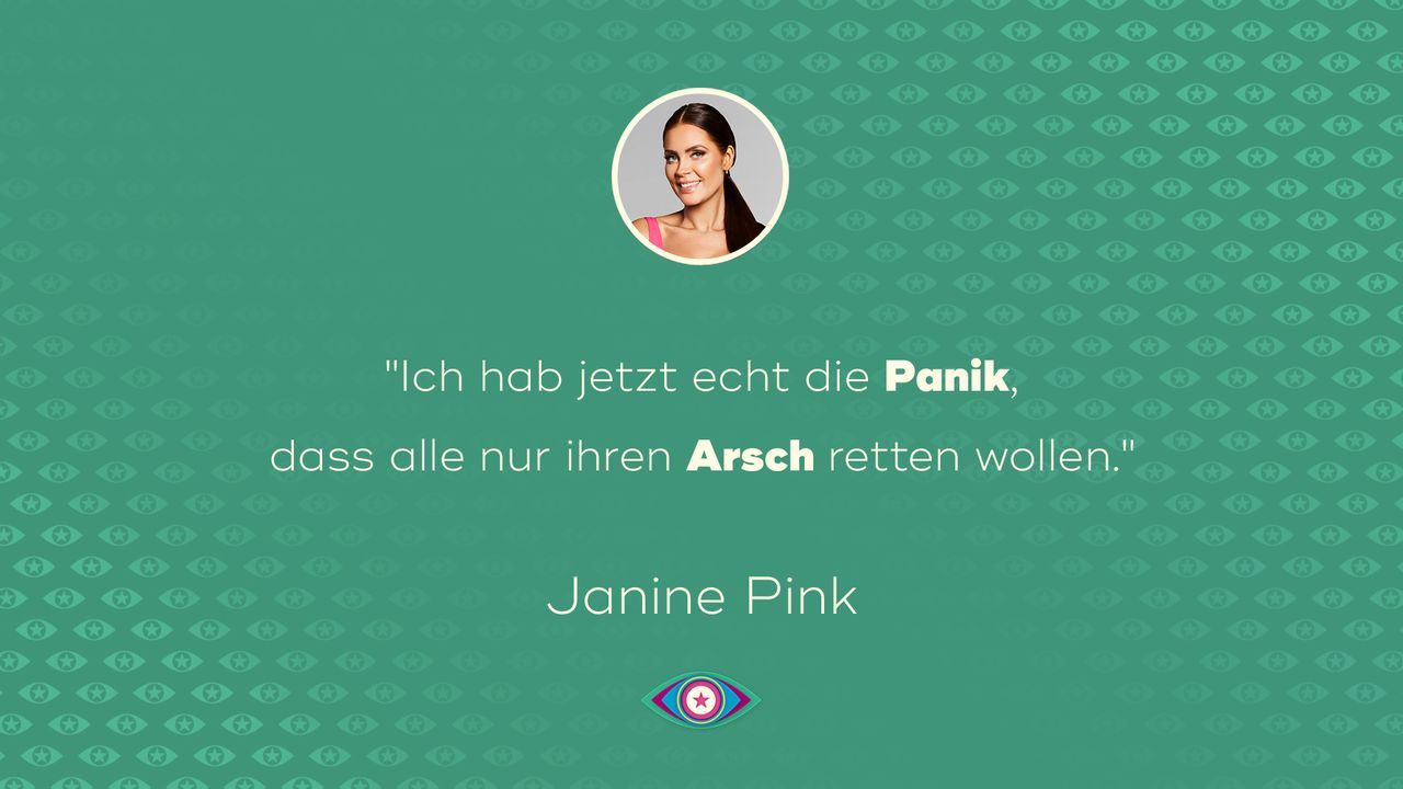 "Promi Big Brother" 2019: Janine Panik Tag 12 - Bildquelle: SAT.1 