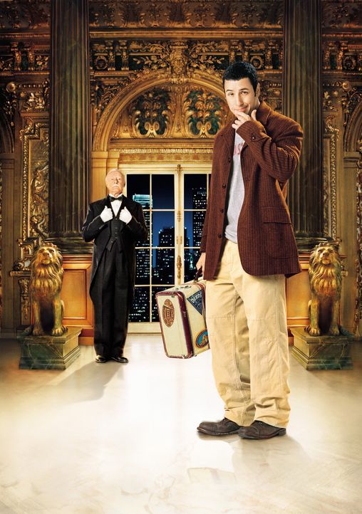 Furchtbar reich zu sein ist harte Arbeit, doch Emilio (John Turturro, l.) steht seinem Chef Mr. Deeds (Adam Sandler, r.) stets zur Seite ... - Bildquelle: 2003 Sony Pictures Television International. All Rights Reserved.